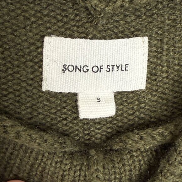 Song Of Style Olive Green Knit Sweater S - Picture 8 of 8